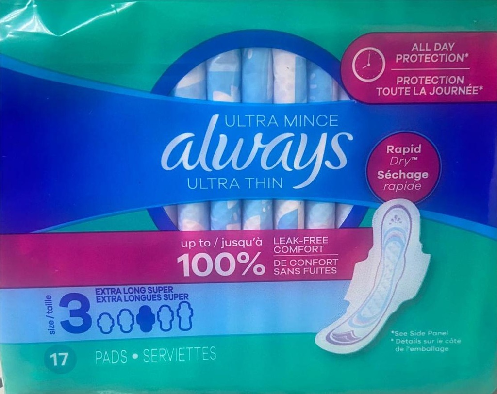 ALWAYS ULTRA SIZE 3 PQT 17