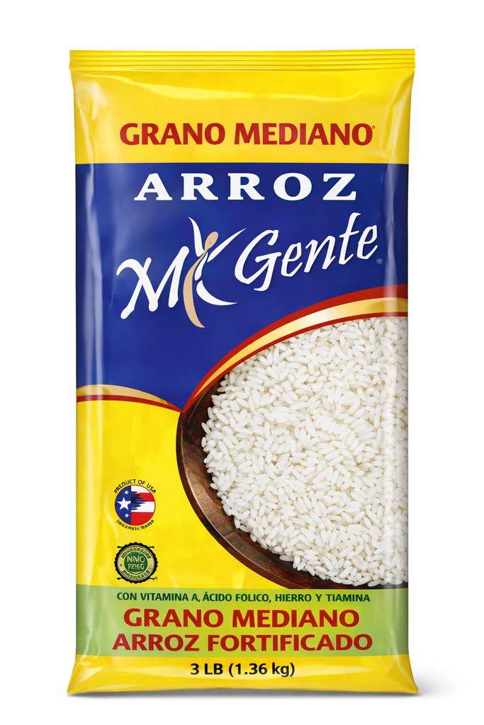 ARROZ MEDIANO MI GENTE 3lb
