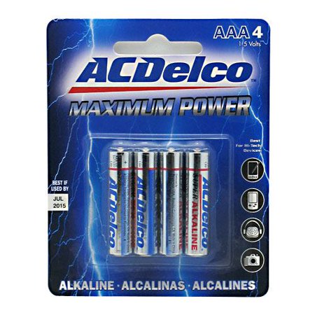 BATERIAS ACDELCO ALKALINA AAA PQT 4
