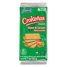 CRAKEÑAS MIEL & CEREAL pqt/6