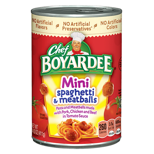 CHEF BOYARDEE MINI SPAGT 14.5o