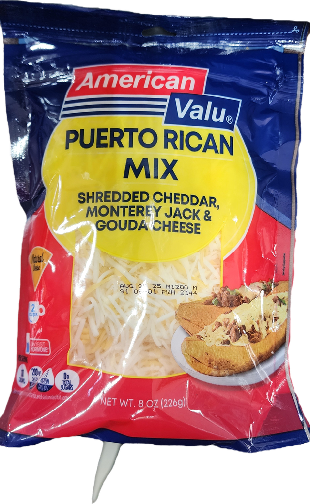 QUESO RAYADO AME/VALU PR.MIX 8oz