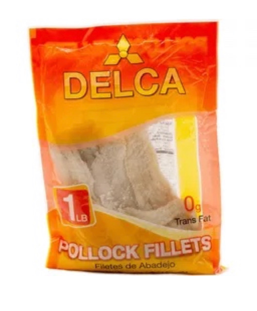 BACALAO DELCA POLLOCK FILLETS 1LB