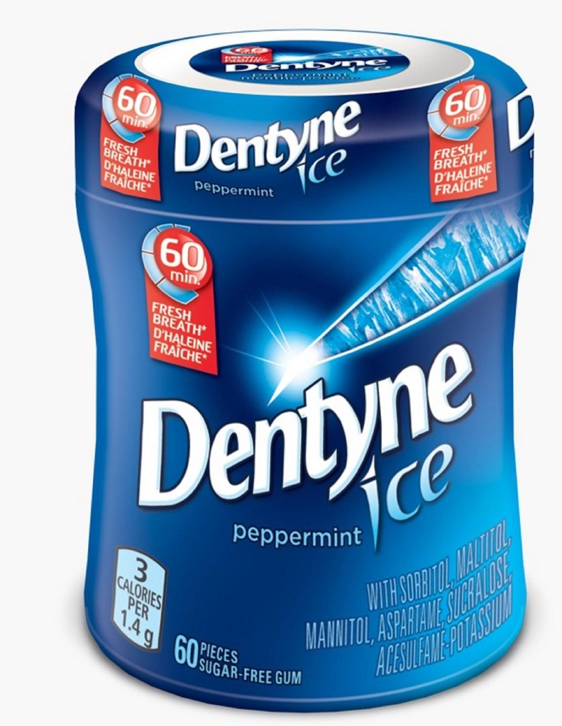 DENTYNE ICE PEPPERMINT 60pcs  