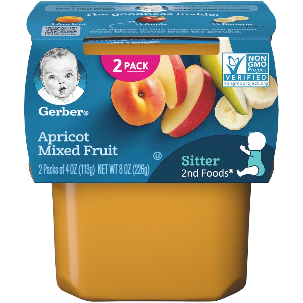 GERBER APRICOT WITH FRUIT 8oz 