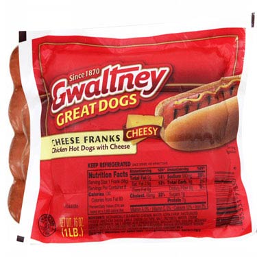 GWALTNEY CHEESE FRANK 16oz    