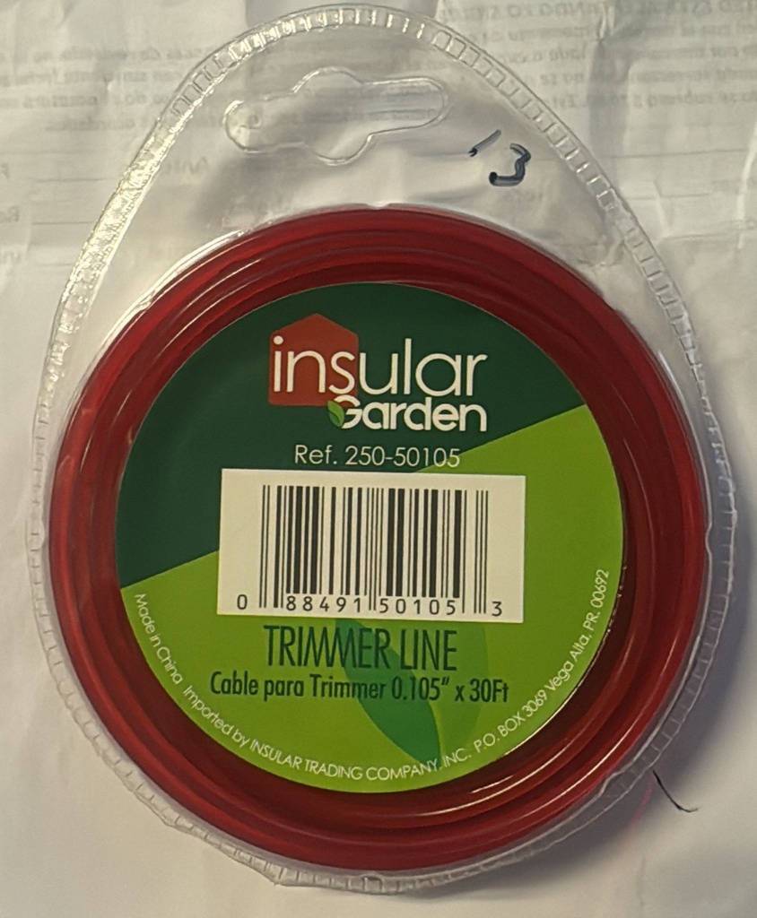 HILO DE TRIMMER ROJO 30 PIES     