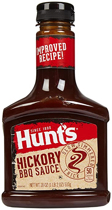 HUNTS HICKORY BBQ SAUCE 18oz  