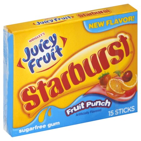 JUICY FRUIT STARBURST GUMS    