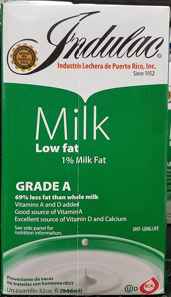 LECHE INDULAC LOW FAT 1%      