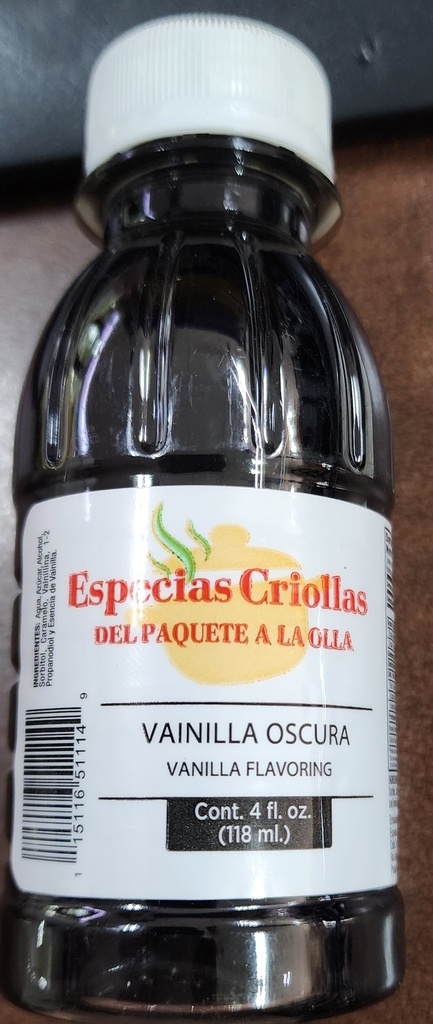 VAINILLA OSCURA ESP.CRIOLLAS 4oz