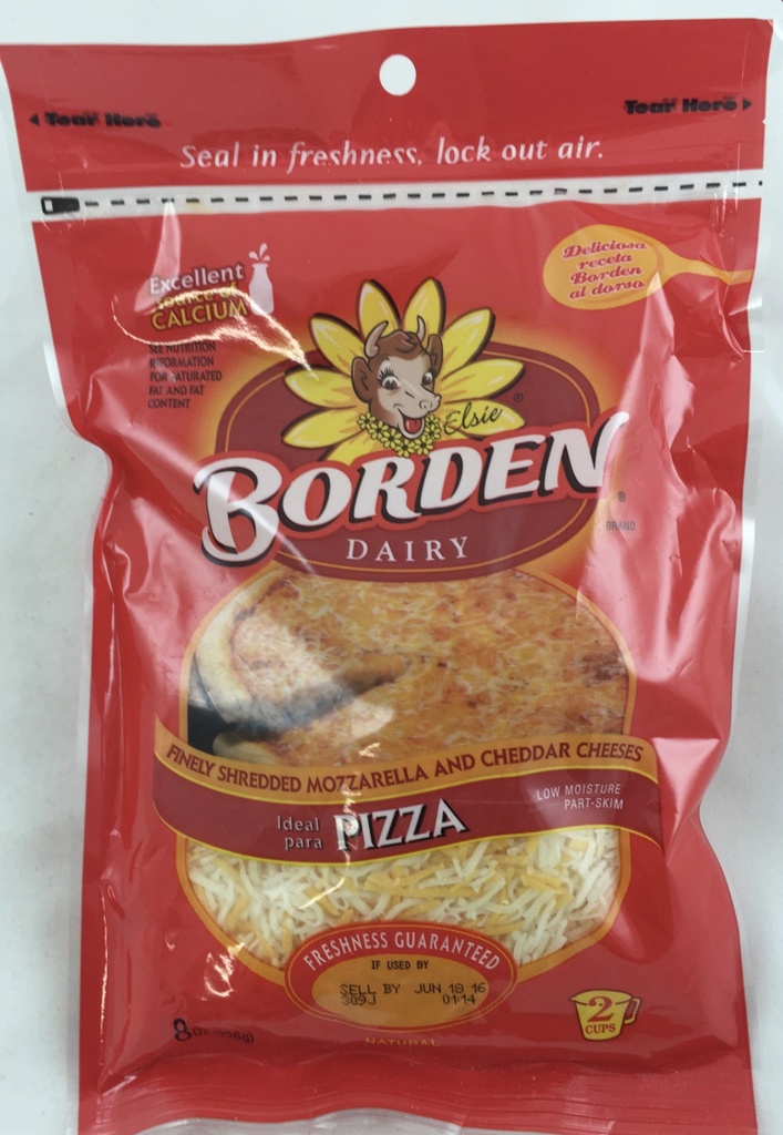 QUESO BORDEN PIZZA 8oz        