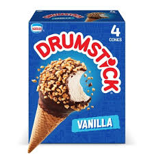 DRUMSTICK VANILLA PQT/4 18.4oz    