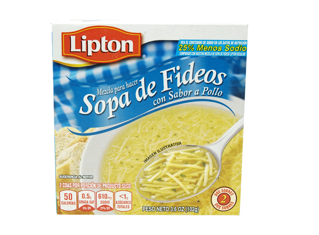 SOPAS LIPTON 25% MENOS SAL    