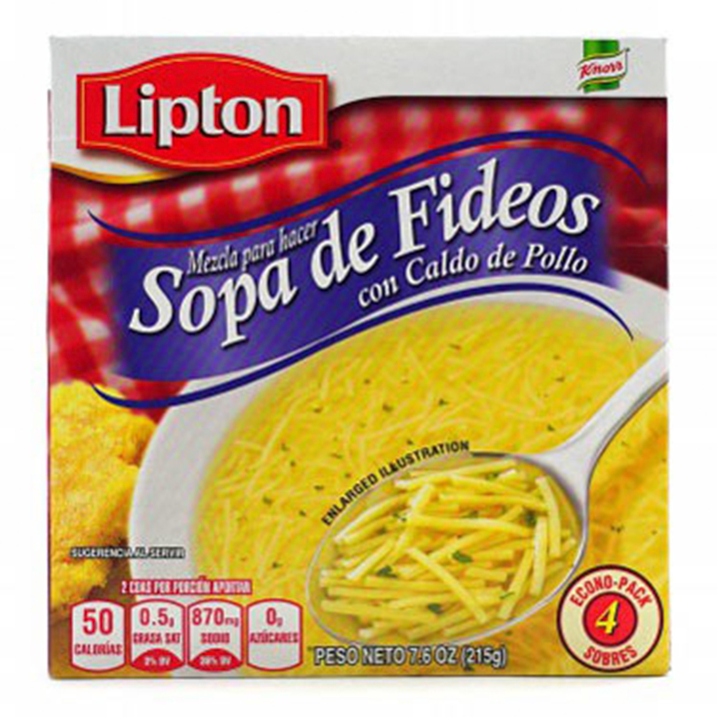 SOPAS LIPTON PAQ 4 7.6oz      