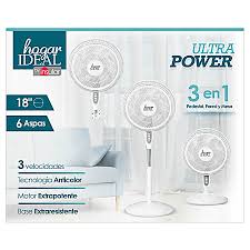 ABANICO 3EN1 HOGAR IDEAL 6 ASPAS