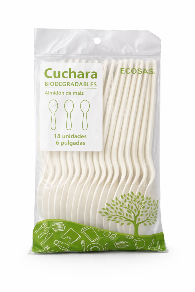 CUCHARAS BIODEGRADABLES 6" 25pc