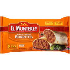 BURRITOS BEAN & CHEESE EL MONT