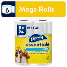 CHARMIN ESSENTIALS MEGA PQT 6