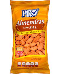 ALMENDRAS CON SAL PRO 2oz