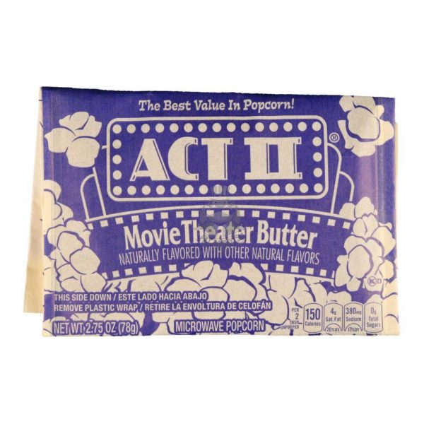POPCORN ACT II MOVIE THEATHER BUTTER