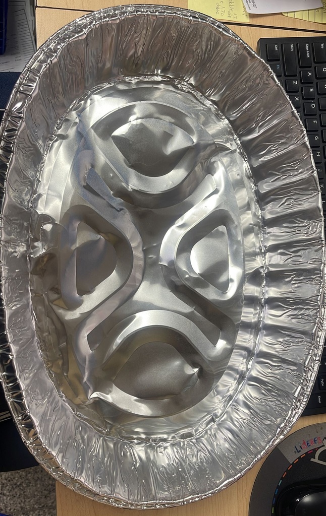 BANDEJA OVALADA DE ALUMINIO GRANDE