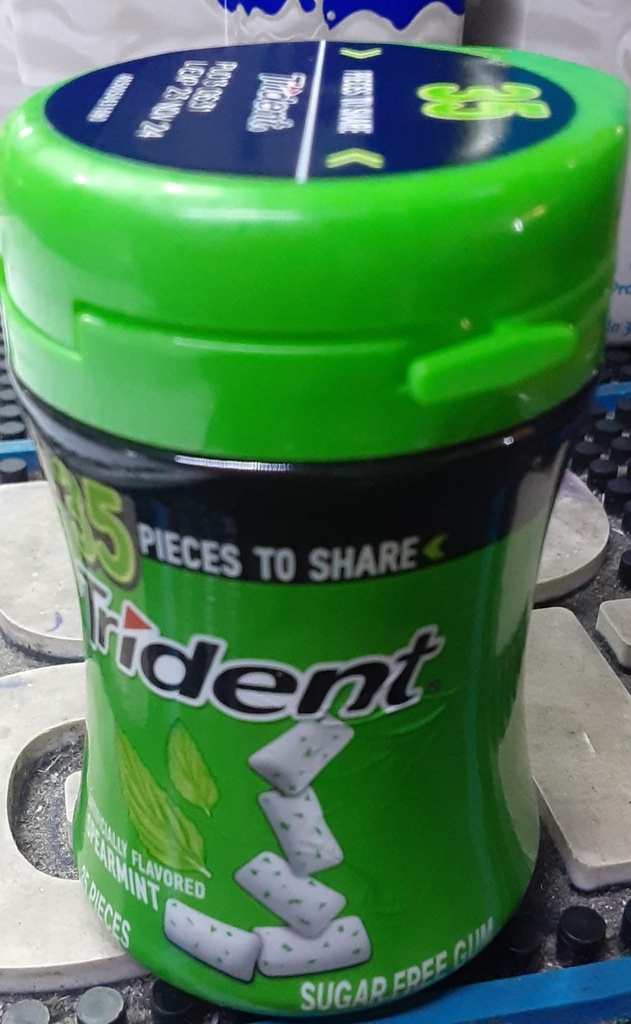 TRIDENT SPEARMINT BOTTLE 35pc