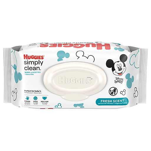 HUGGIES SOFT PACK SIMPLY CLEAN FRESH SCENT 64ct  