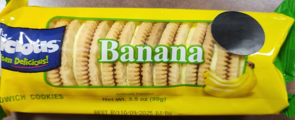 GALLETAS RAYLICIOUS BANANA  3.5oz
