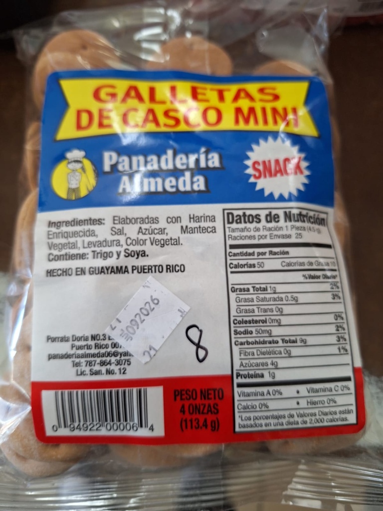 GALLETA DE CASCO MINI 4oz