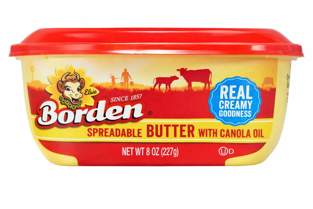 BORDEN BUTTER W/CANOLA OIL 8oz