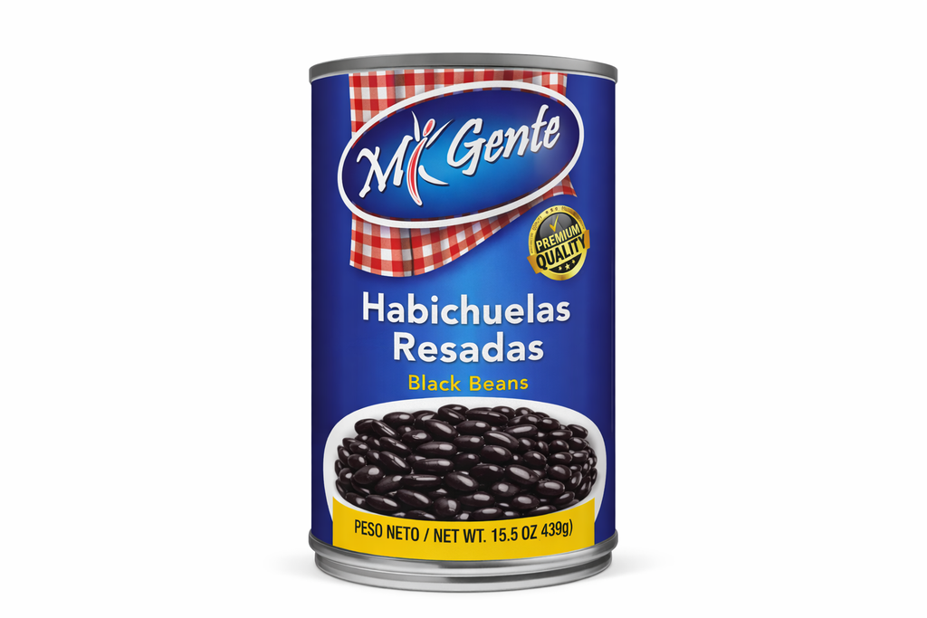 MI GENTE HABICHUELAS NEGRAS 15oz