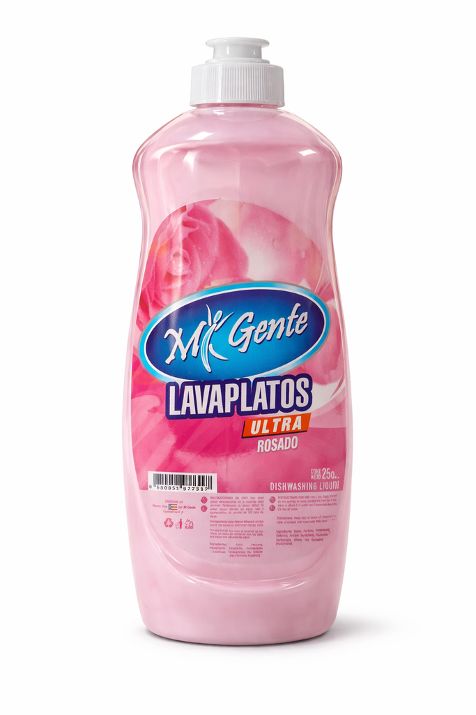 MI GENTE LAVAPLATOS ROSADO 25oz