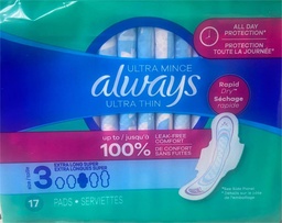 [13310] ALWAYS ULTRA SIZE 3 PQT 17