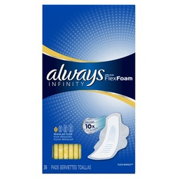 [7823] ALWAYS FLEX/FOAM REG PQT/36   