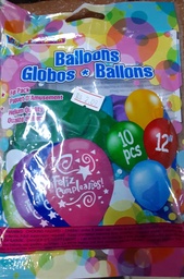 [11612] BALLOONS HB 10PC DE 12       "