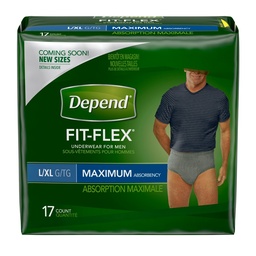 [6171] DEPEND FOR MEN L/XL PQ 17     