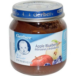 [9730] GERBER APPLE BLUEBERRY 4oz    