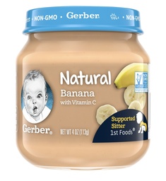 [5293] GERBER BANANA PUREE 4oz       