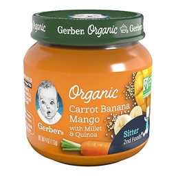 [12160] GERBER ORGANIC CAROT/BANA/MANG