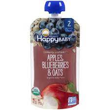 [12840] HAPPY BABY ORG/APPLES BLUE B 4