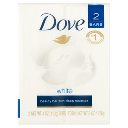[R5553] JABON DOVE WHITE.BLANC 4oz    