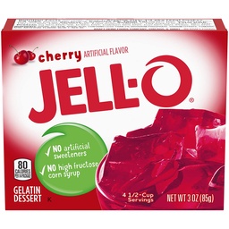 [4311] JELL-O GELATIN CHERRY 3oz     