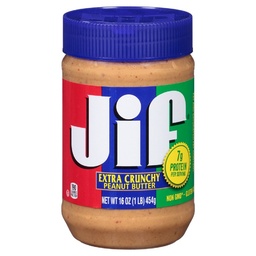 [9791] JIF PEANUT BUTTER CRUNCHY 16oz
