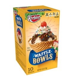 [11128] KEEBLER WAFFLE BOWLS 4oz      