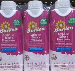 [12635] LECHE BORDEN FRESA 3pk 8oz
