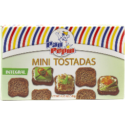 [9293] MINI TOSTADAS INTEGRAL PAN PEPIN 4.23oz