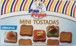 [9291] MINI TOSTADAS PAN PEPIN ORIGINAL 4.23oz