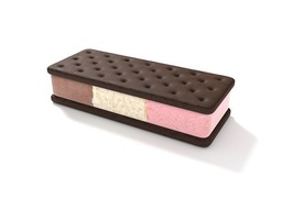 [2854] NEAPOLITAN ICE C SANDWICH 8oz 
