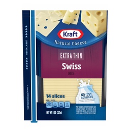 [8443] KRAFT QUESO SWISS SLIM 8oz